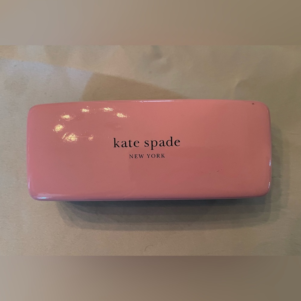 Kate Spade Hard Pink & Green Clam Sunglass Case